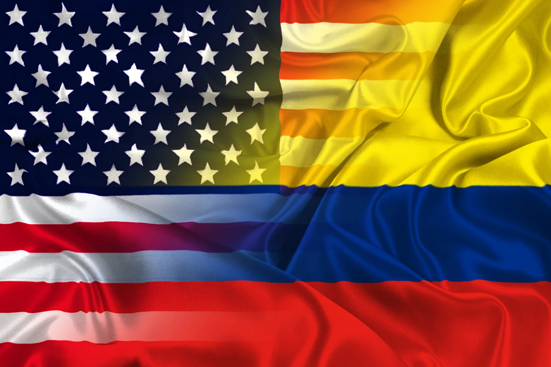 USA Colombia flag